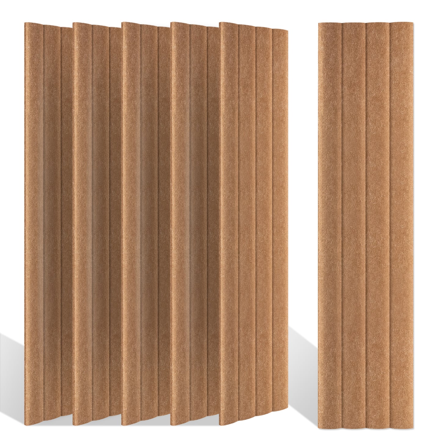6pcs Acoustical Wave Panels 47.2x11.3"