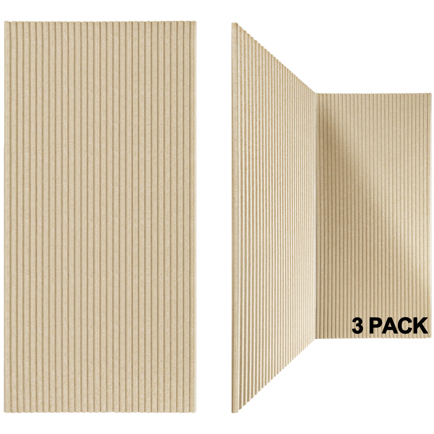 Bubos 3pcs Decorative Soundproof Wall Panels