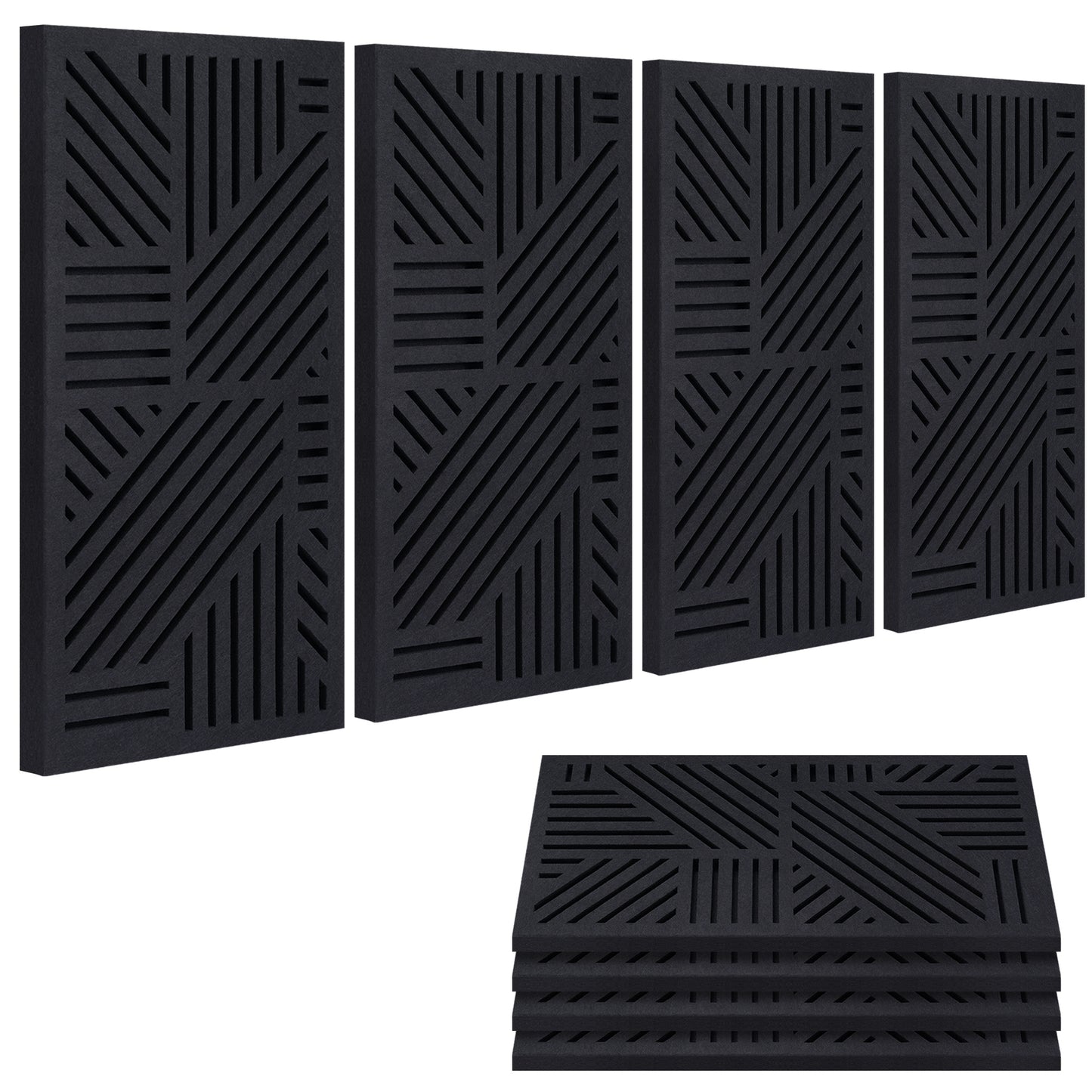 BUBOS 4 PACK Thickened Acoustic Panels, 23.6''x11.8''