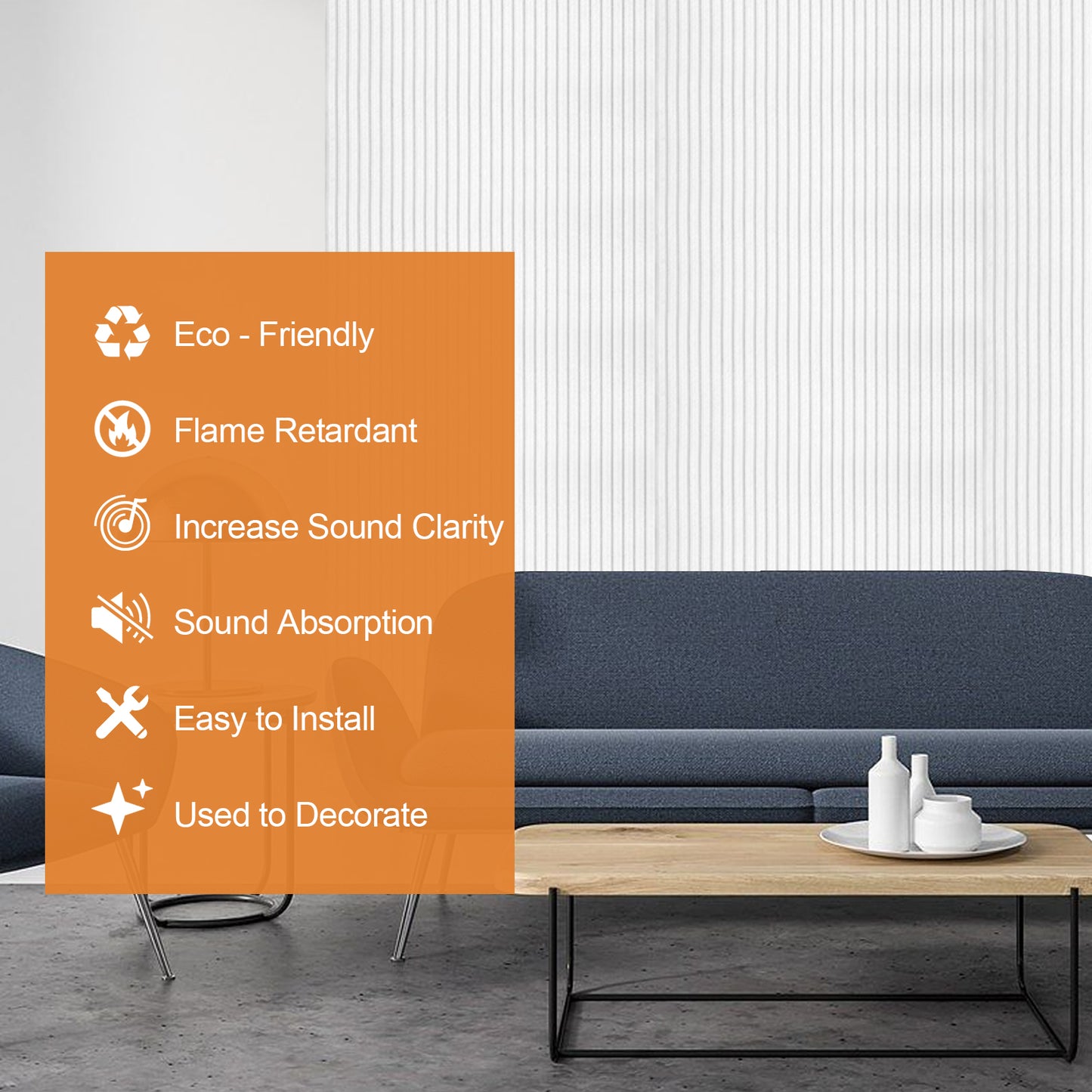 Bubos 3pcs Decorative Soundproof Wall Panels