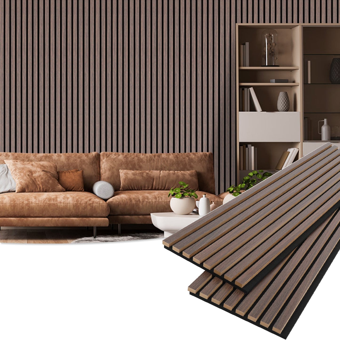 Bubos 2pcs Acoustic Panels Wood Soundproof panels Feed