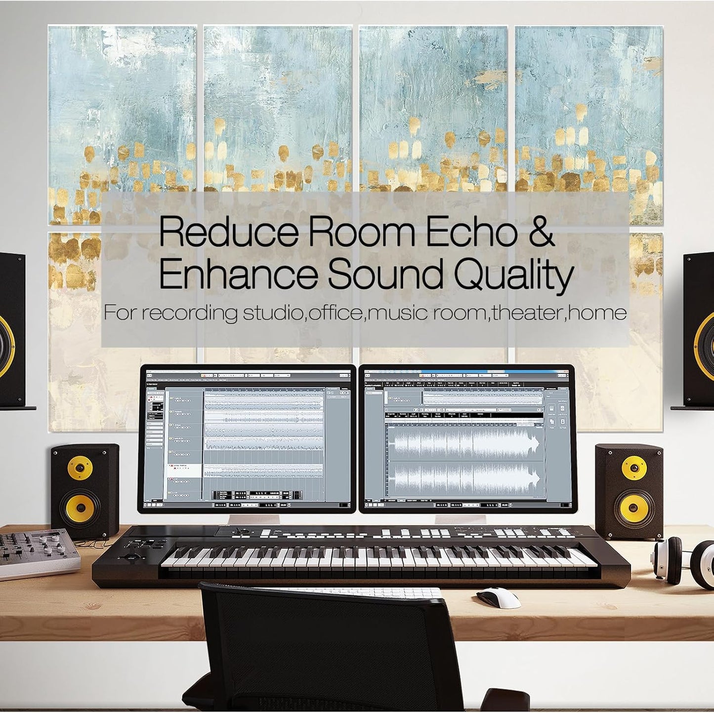 Bubos 8 pcs Art Acoustical Panel 48*32"