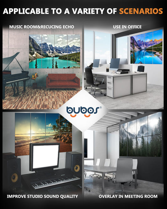 8 pcs Art Acoustic Panels Forest 48x32"
