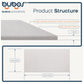 Bubos 4pcs Acoustic Fabric Panels 24x12"