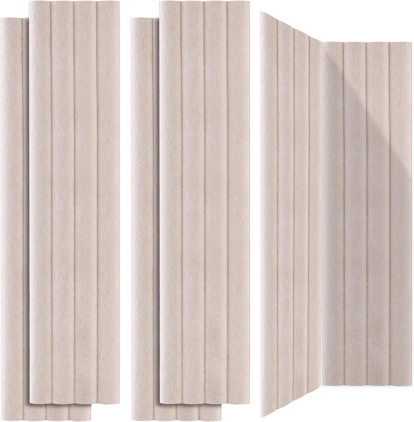 6pcs Acoustical Wave Panels 47.2x11.3"