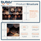 BUBOS 6 Pack Art Acoustic Panels Soundproof Wall Panel,23.6X23.6 Inches,Timber Code