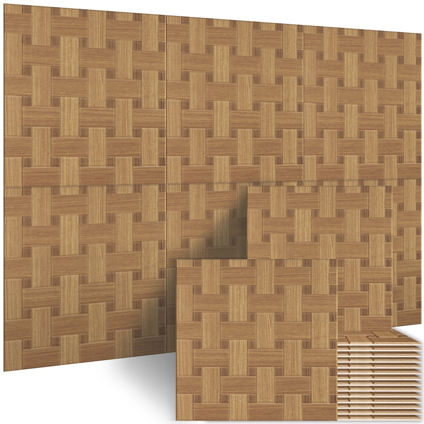 BUBOS 6 Pack Self-Adhesive Acoustic Wall Panels 70.8*47.2"