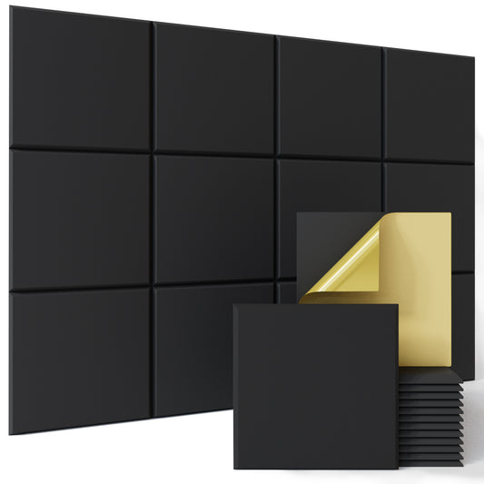 Bubos Square Acoustic Panels Black