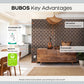 BUBOS 6 Pack Self-Adhesive Acoustic Wall Panels 70.8*47.2"