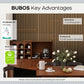 BUBOS Large Acoustic Panels, 6-Pack 23.6"×23.6" Soundproof Wall Panels