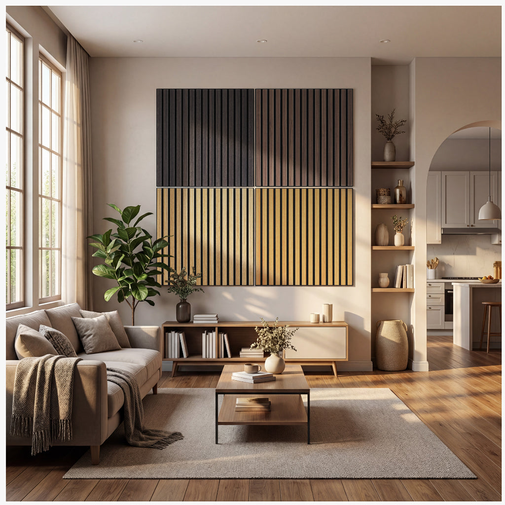 BUBOS Large Acoustic Panels, 6-Pack 23.6"×23.6" Soundproof Wall Panels