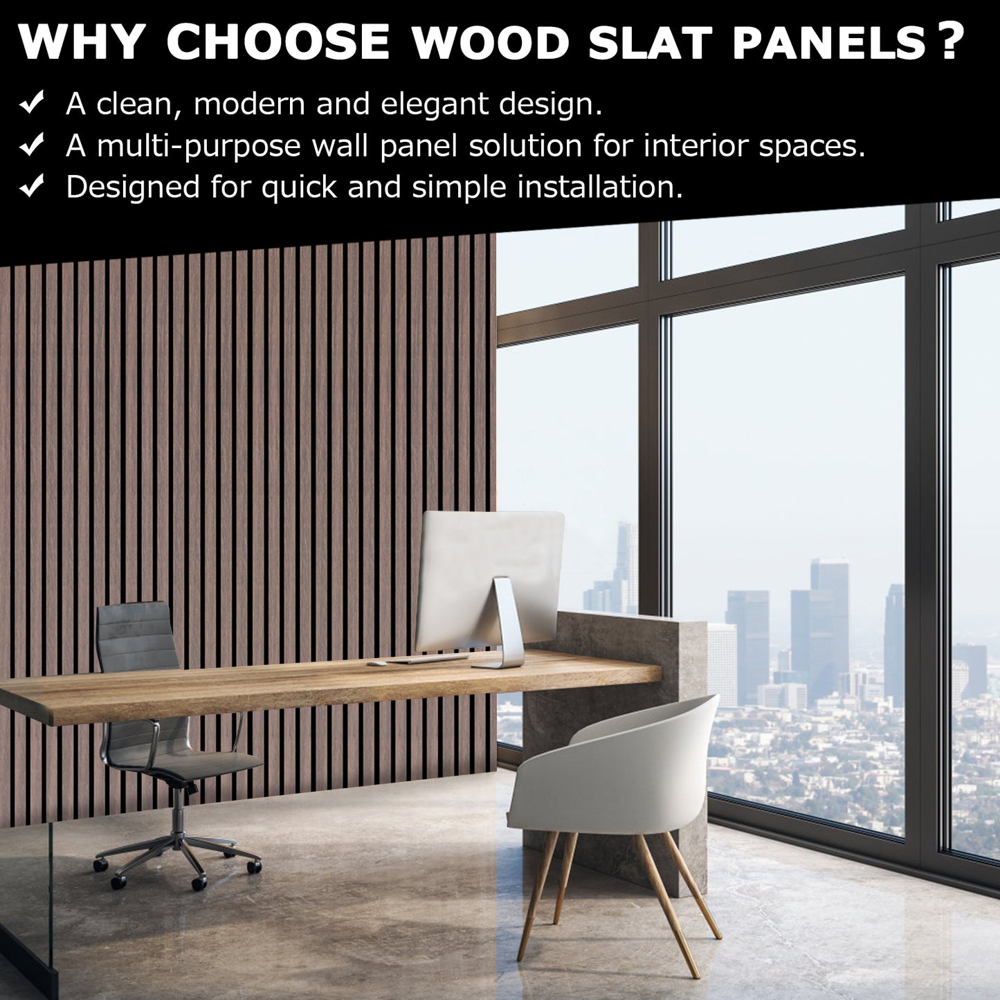 Bubos Acoustic Wood Panels 3D Slat Wood Wall