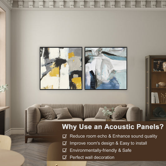 Bubos Art Acoustic Panels Abstract 24x24"