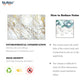Bubos Art Acoustic Panels White Gold Marble