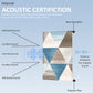 8 pcs Art Acoustic Panels Infinite Loop 48x32" Self-adhesive