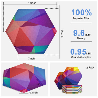 Bubos Art Hexagon Acoustic Panels